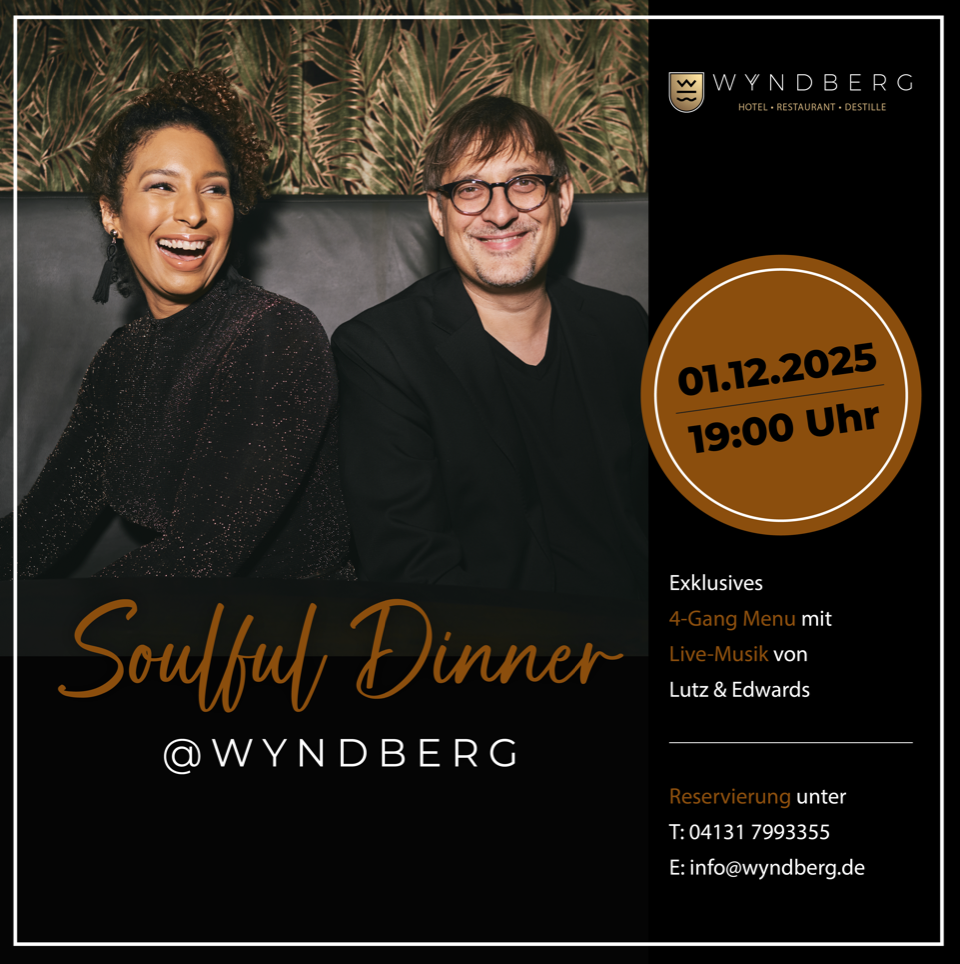 Soulful Dinner am 01.12.2025 um 19:00 Uhr mit Lutz & Edwards